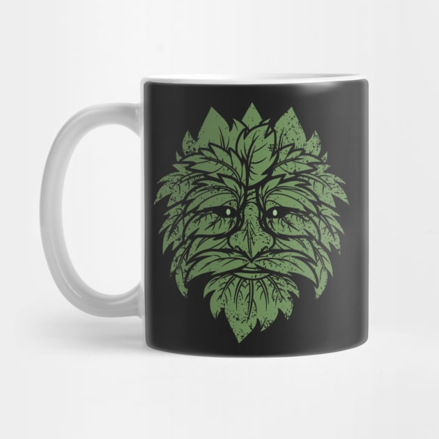 TRADITIONAL CELTIC WICCA PAGAN GREENMAN T-SHIRT AND MERCHANDISE by ShirtFace